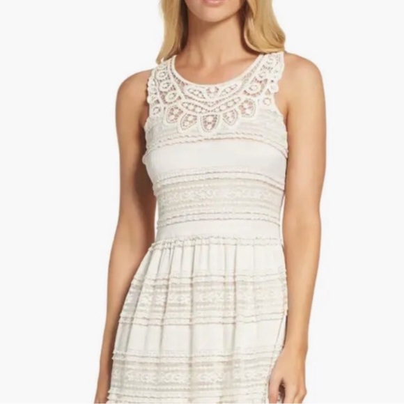 Eliza J. cream lace dress - Picture 4 of 11